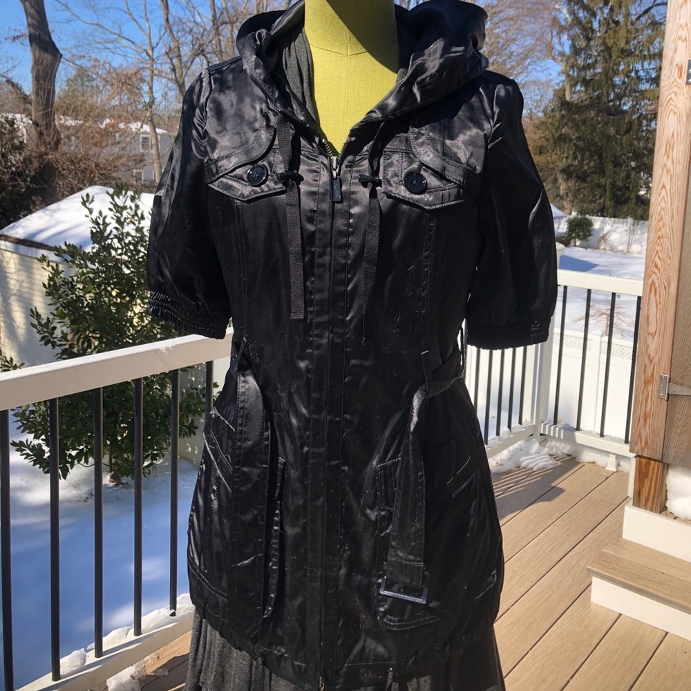 Satin short sleeved Guess jeans jacket size xs